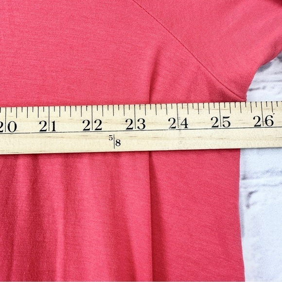 Eileen Fisher Coral Pink Tshirt Dress Women’s 3x Tencel Stretch Jersey Lagenlook